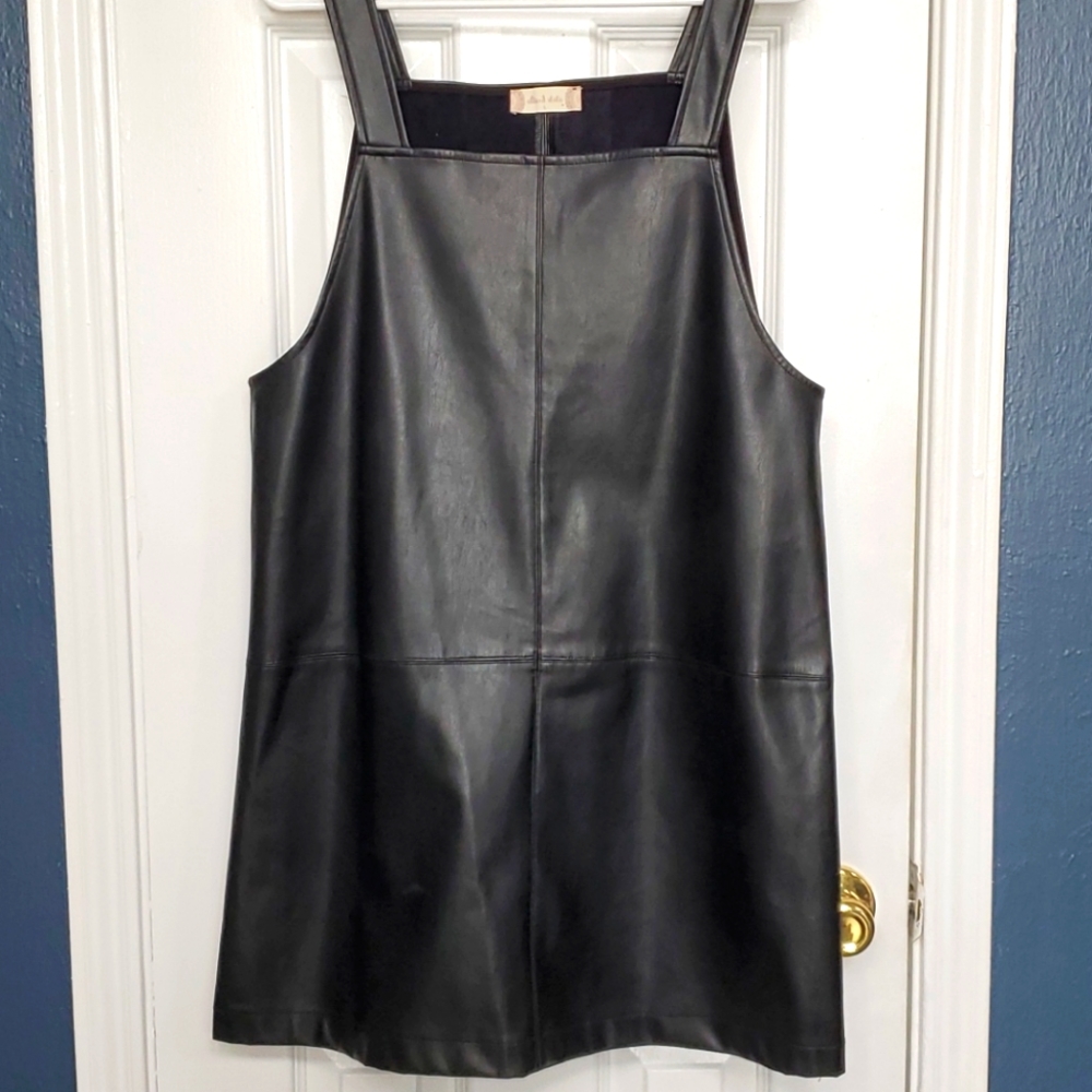 Leather dress